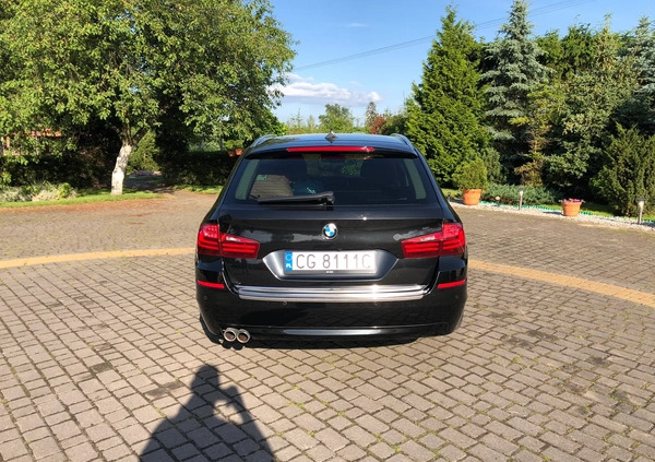 BMW Seria 5 cena 75499 przebieg: 271000, rok produkcji 2014 z Grudziądz małe 121